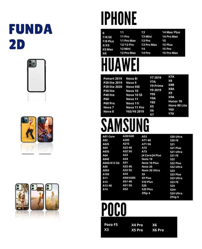Funda Para Sublimar 2d Tpu Con Placa De Aluminio Mayoreo 4pz