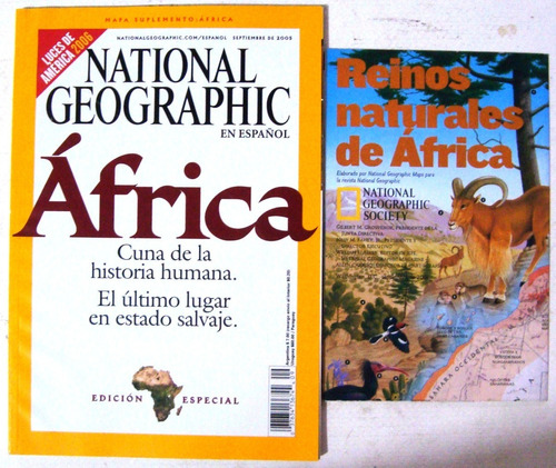 National Geographic Africa Mapa Desplegable Color Caza Mayor