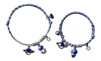 Comprar Set 2 Pulseras Para Parejas Amigos Imán Astronauta Saturno