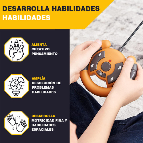 1:24 Excavadora Control Remoto Rc Juguete 6canal Alloy Color Naranja Claro
