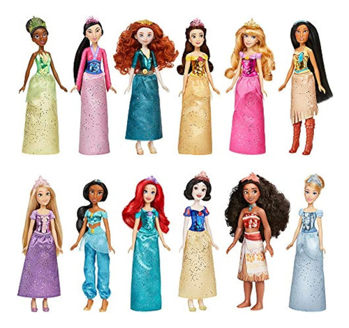 Colección Disney Princess Royal, 12 Muñecas De Moda Royal Sh