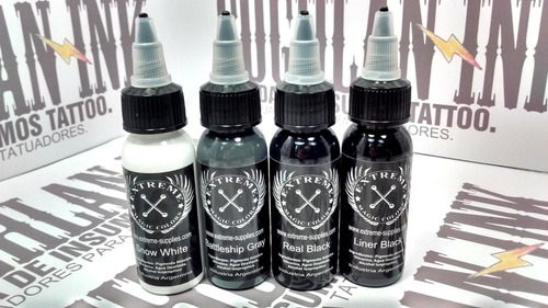 Tinta Tattoo Extreme Gama Color Nº1 X 1oz Tatuajes Tatuar