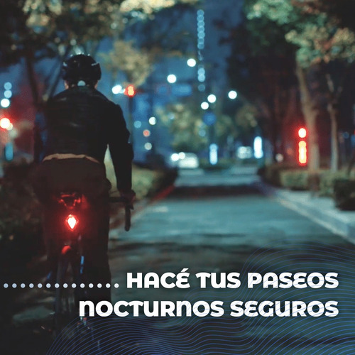 Imagen 6 de 10 de Luces Led Delantera Y Baliza Para Bici Ciclismo Seguridad