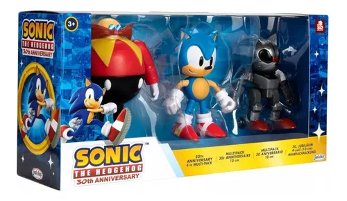 Bonecos Sonic Originais Importado Kit 3 Mecha Eggman 30 Anos