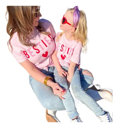 1 Pieza Rosa T Padre hijo Madre hija Ropa C Meses sin intereses