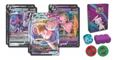 Baralho Batalha de Liga Mew VMAX Box Pokémon COPAG