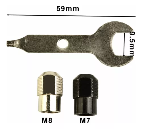 Mini portabrocas M8/M7, accesorio para herramienta rotativa Dremel y mini  amoladora, Portabrocas de 0,5