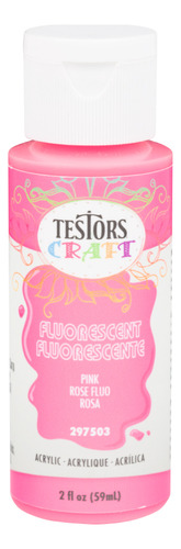 Acrilico Fluorescente Botellita 59 Ml Craft & Hobby Color Rosa