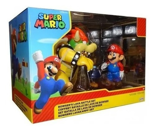 Super Mario Set De Batalla De Lava De Bowser