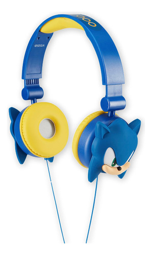 Sonic The Hedgehog Auriculares Supraaurales Niños Diadema Y