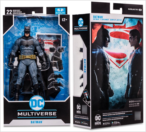 Muñeco Batman 21cm Súper Articulado Dc Multiverse Spiderman