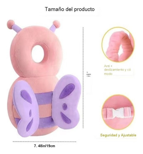 Mochila Protectora De Cabeza Para Bebé Ajustable De H