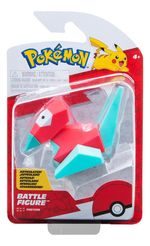 Pokemon Figura De Batalla Articulado Porygon 