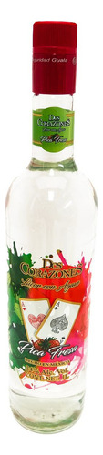 Licor Con Agave Dos Corazones Pica Fresa 1000 Ml