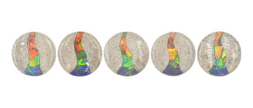 Hueso De Dinosaurio Fósil Con Incrustaciones De Amolita 30mm