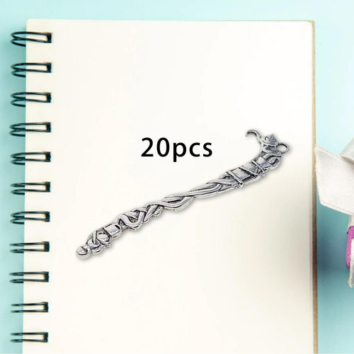 20pcs Metal Bookmarks Book Hooks Retro Abalorios