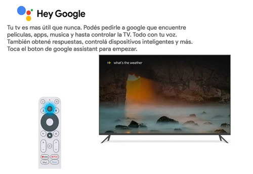 Onn Uhd Streaming 4k 2 Gb Ram Google Tv 2023 Color Negro Tipo De Control Remoto Control De Voz