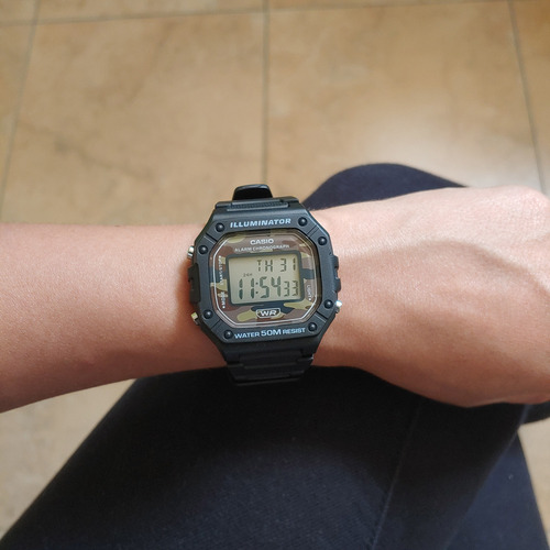 Reloj Casio W-218h Original Resistente Al Agua 50 Metros