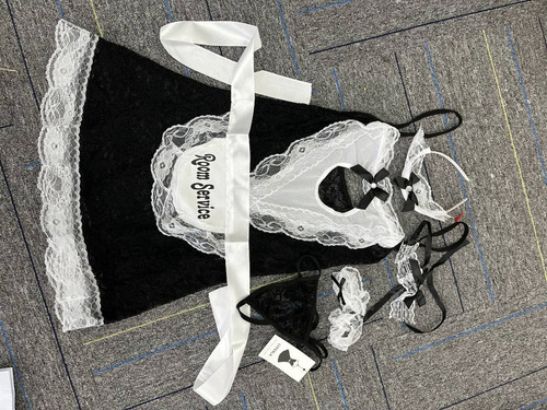 Conjuntos Lenceria Uniforme Mucama De Encaje For Mujer