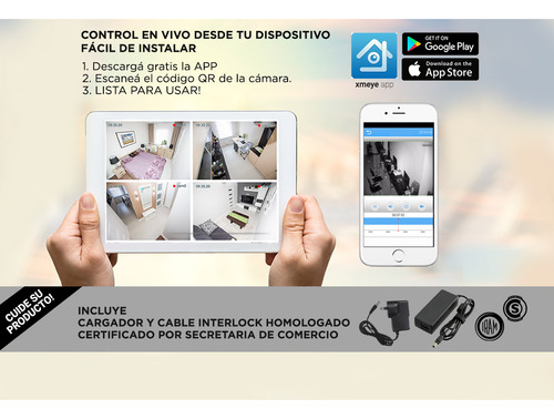 Camara De Seguridad Hd Dvr 8ch 4 Camaras Infrarroja Dico 1tb