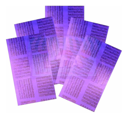 Papel Hectografico Violeta P Tatuajes 21,5x38,8 Cm X5 H