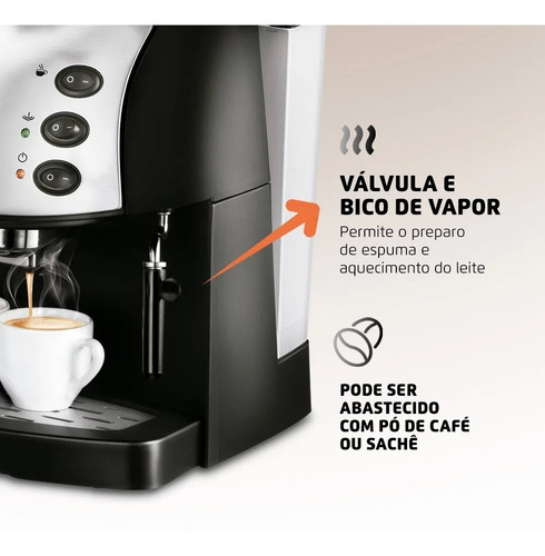 Máquina De Café Expresso C-08 Coffee Cream Mondial 110v