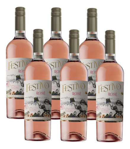 Vino Festivo Rose Caja X 6un - Enotek Vinos