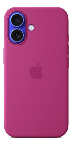 Capa Com Magsafe iPhone 16, Apple, Silicone Fúcsia