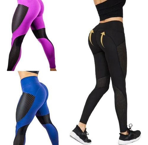 Leggins Licra Colombiana Deportivos Gym Levanta Gluteos Moda