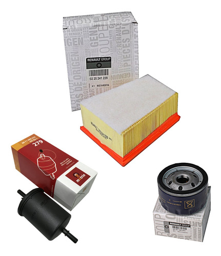 Kit Filtros Aceite Aire Nafta Renault Logan K4m 1.6 16v