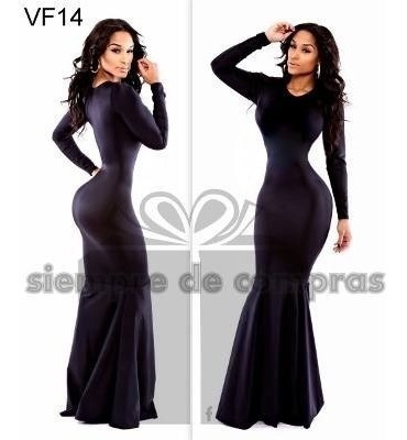 Vestidos Largos Corte Siluette Lycra Fiesta Noche Coctel 39 | Meses sin intereses Vestidos Largos Corte Siluette Lycra Fiesta Noche Coctel 39 | Meses sin intereses