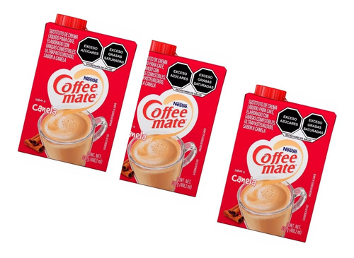 Sustituto De Crema P/ Café Coffee Mate Canela 530g 3pzas