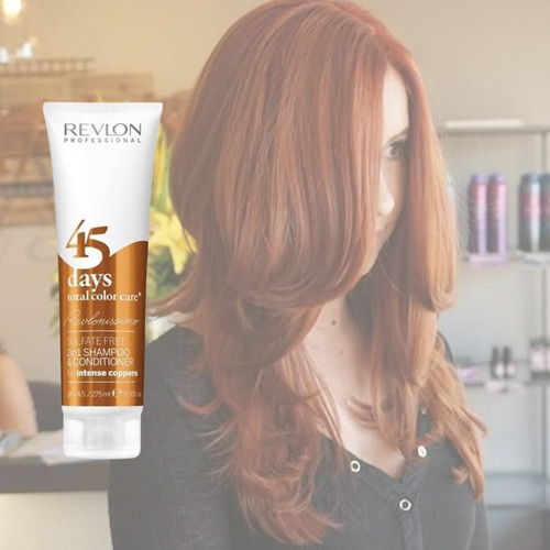 Revlon 45 Days Shampoo Acondicionador Para Cabello Cobrizo