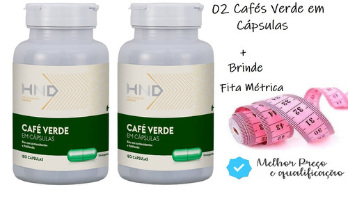 Café Verde Cápsulas Hinode 120cp Termogênico Queima Emagrece