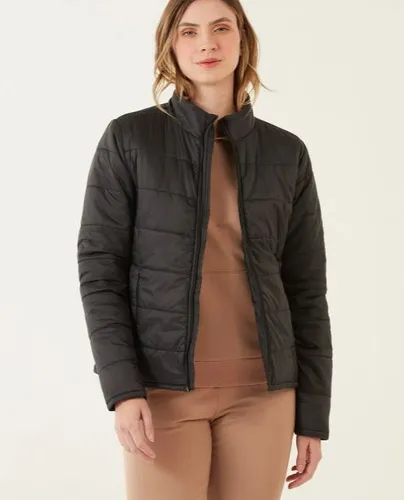 Jaqueta puffer on sale fiveblu pocketable preta