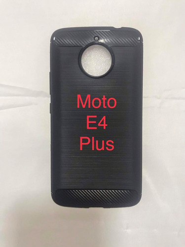 Estuche Textura Carbon Fiber Protection Para Moto E4 Plus