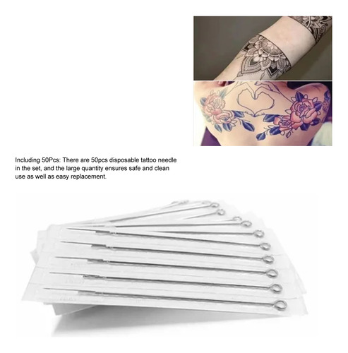 Cartuchos De Tatuaje Profesional Acero Inoxidable 5rl 50pz