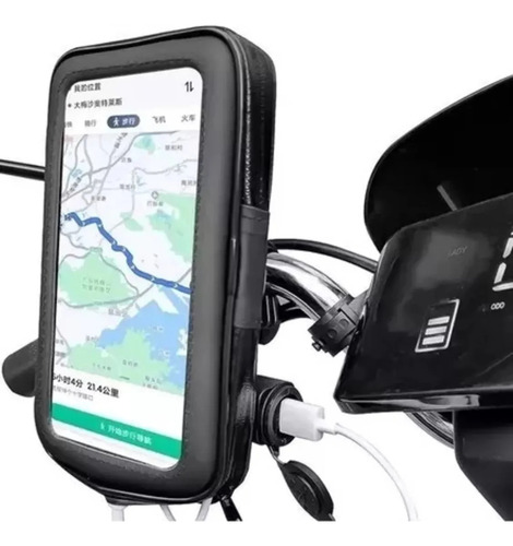 Soporte Holder Base Manubrio Forro Celular Moto Bicicleta