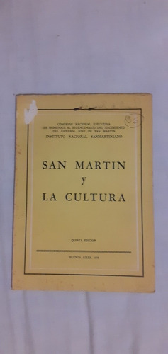 San Martín Y La Cultura 