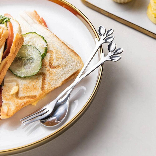 Cuchara De Café, Tenedor Para Aperitivos, Cuchara Para Mezcl