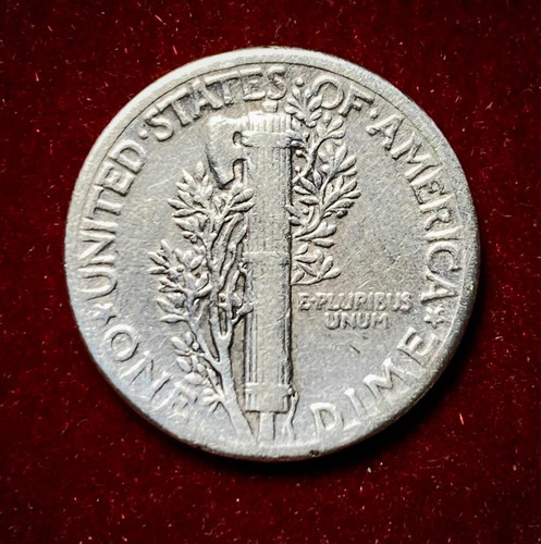 Moneda 1 Dime Estados Unidos 1937 Km 140 Plata 0.900 Liberty (Usado)