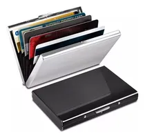 Comprar Tarjetero Para Tarjetas De Crédito Acero Inoxidable 2 Piezas