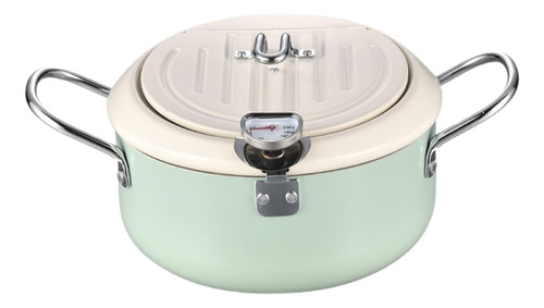 Deep Fryer Pot Soup Pot Frying Chicken Pot For Veggies Blue