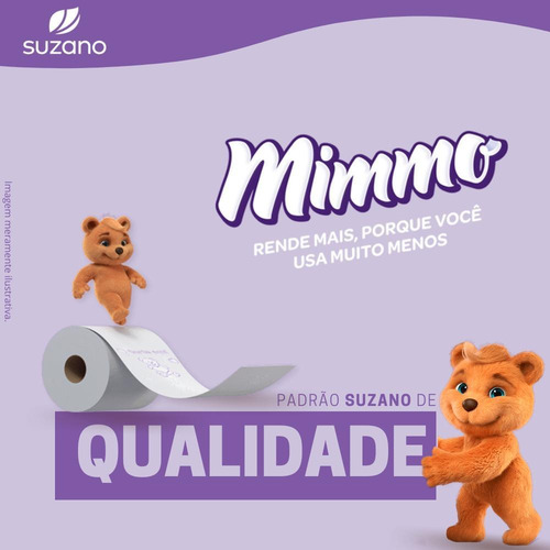 Imagem 3 de 4 de Papel Higiênico Folha Dupla 30m Leve 16 Pague 15 Mimmo