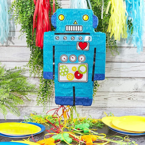 Robot Pinata, Suministros Para Fiestas De Cumpleaños Para Ni