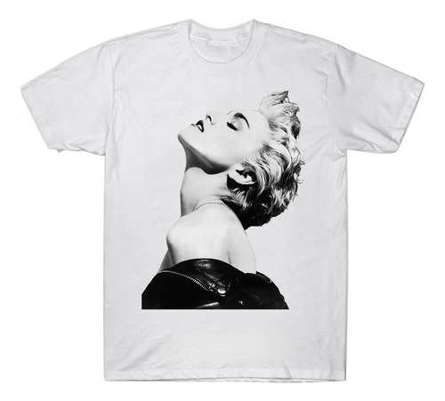 Camiseta De Algodón Estampada Madonna Hombre Y Mujer