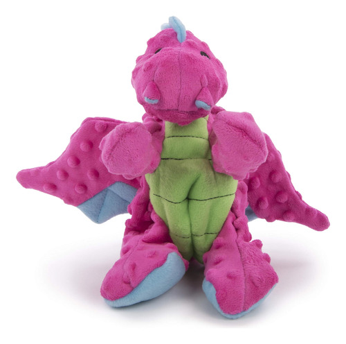 Godog Bubble Plush Dragons Squeaky Dog Toy, Tecnología Chew 