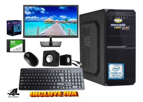 Computadora Intel Core I3 3.6 9na 1tb O Ssd 240gb 8gb Led 20