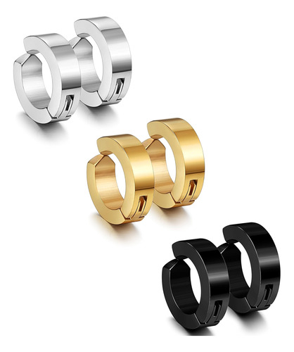 Jstyle Pendientes De Acero Inoxidable Con Clip Para Hombre Y