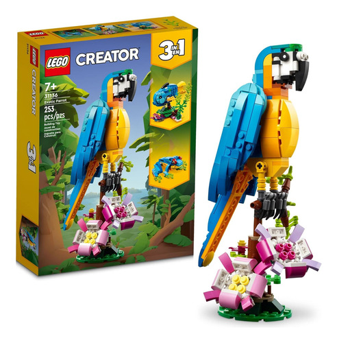 Juego De Construccion Lego Creator 3 En 1 Loro Exotico, T...